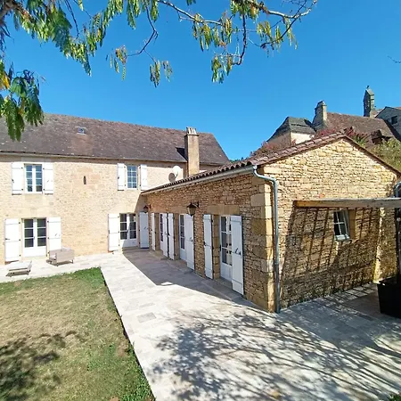 Maison Typique Avec Piscine Privee - 6km Sarlat Ferienhaus Saint-Andre-d'Allas