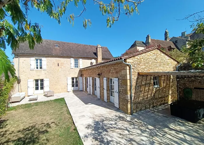 Maison Typique Avec Piscine Privee - 6km Sarlat Ferienhaus Saint-Andre-d'Allas